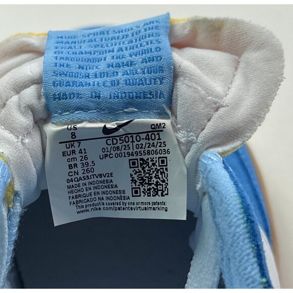 Nike SB Heritage Vulc Mens Coast White Psychic Blue Shoes Sneakers CD5010-401 - Picture 9 of 11